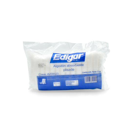 ALGODÓN ABSORBENTE PLISADO 25 Gr