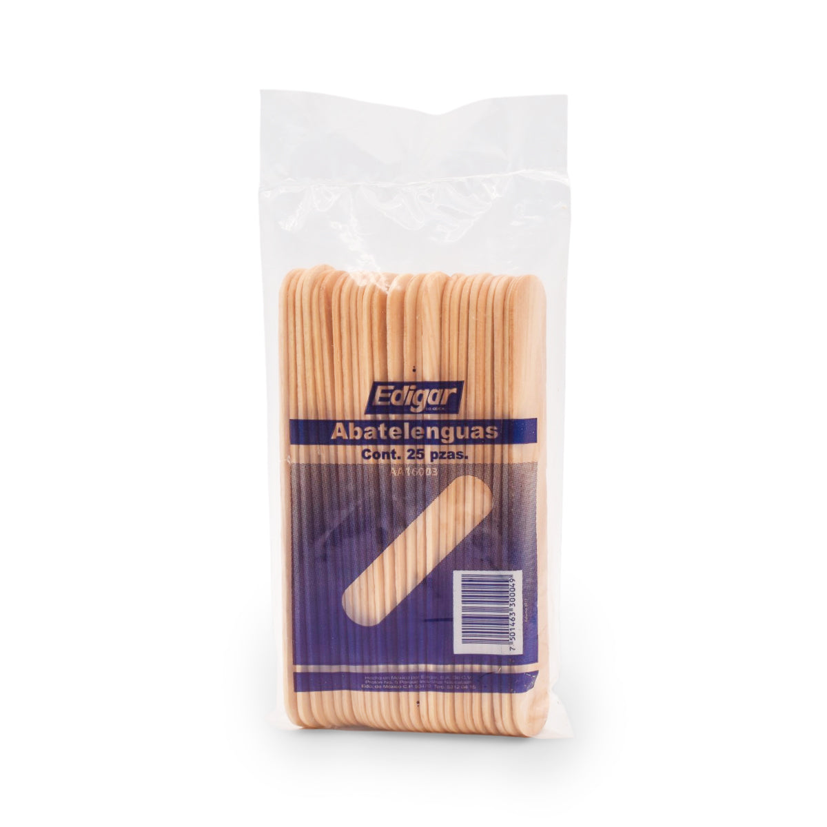 ABATELENGUAS DE MADERA CON 25 PZAS