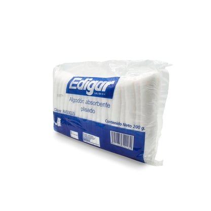 ALGODÓN ABSORBENTE PLISADO  25g, 50g y 200 g