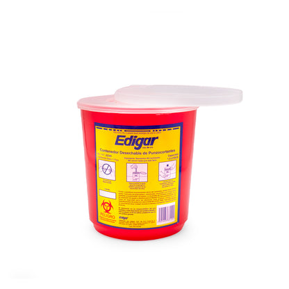 CONTENEDOR DE PUNZOCORTANTES CAP.1.5 LTS.