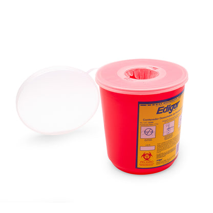 CONTENEDOR DE PUNZOCORTANTES CAP.1.5 LTS.