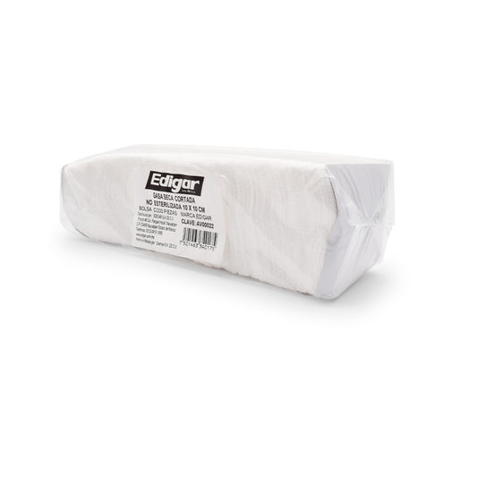 GASA SECA CORTADA NO ESTERILIZADA 10 x 10 (BOLSA 200 pzs)