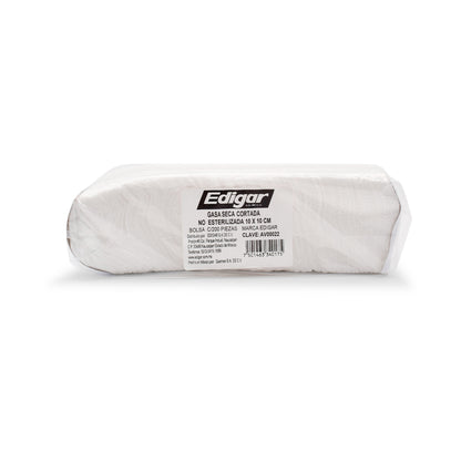 GASA SECA CORTADA NO ESTERILIZADA 10 x 10 (BOLSA)