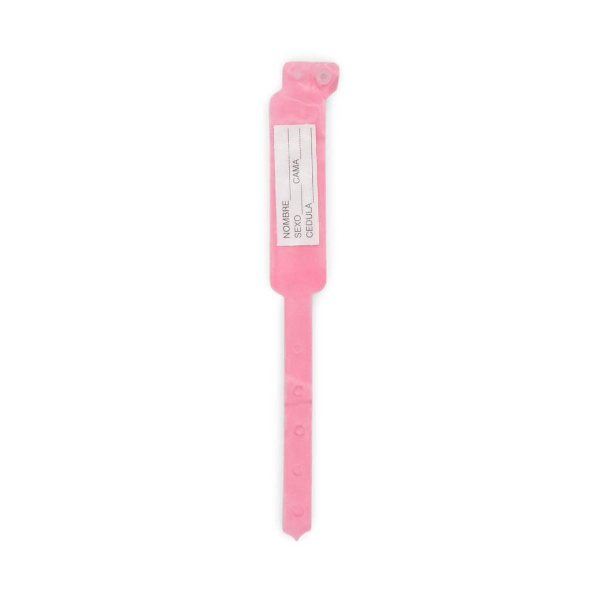 BRAZALETE IDENTIFICACIÓN INFANTIL ROSA