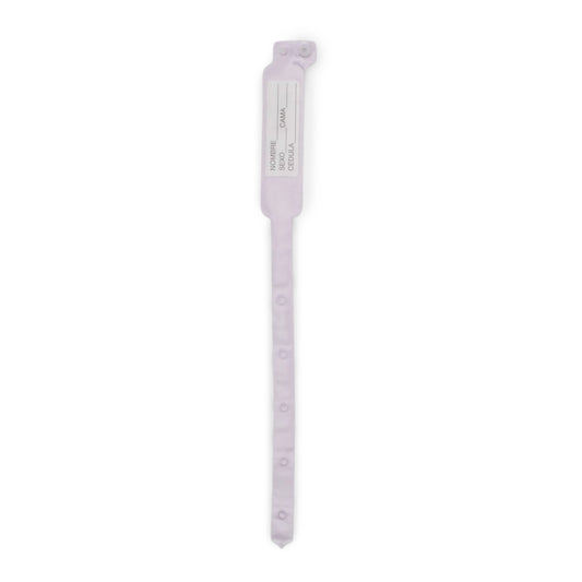 BRAZALETE IDENTIFICACIÓN ADULTO BLANCO