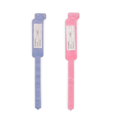 BRAZALETE IDENTIFICACIÓN INFANTIL AZUL / ROSA